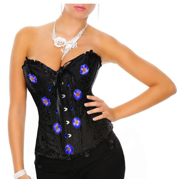 Morning Glory and Diamon Corset Fashion